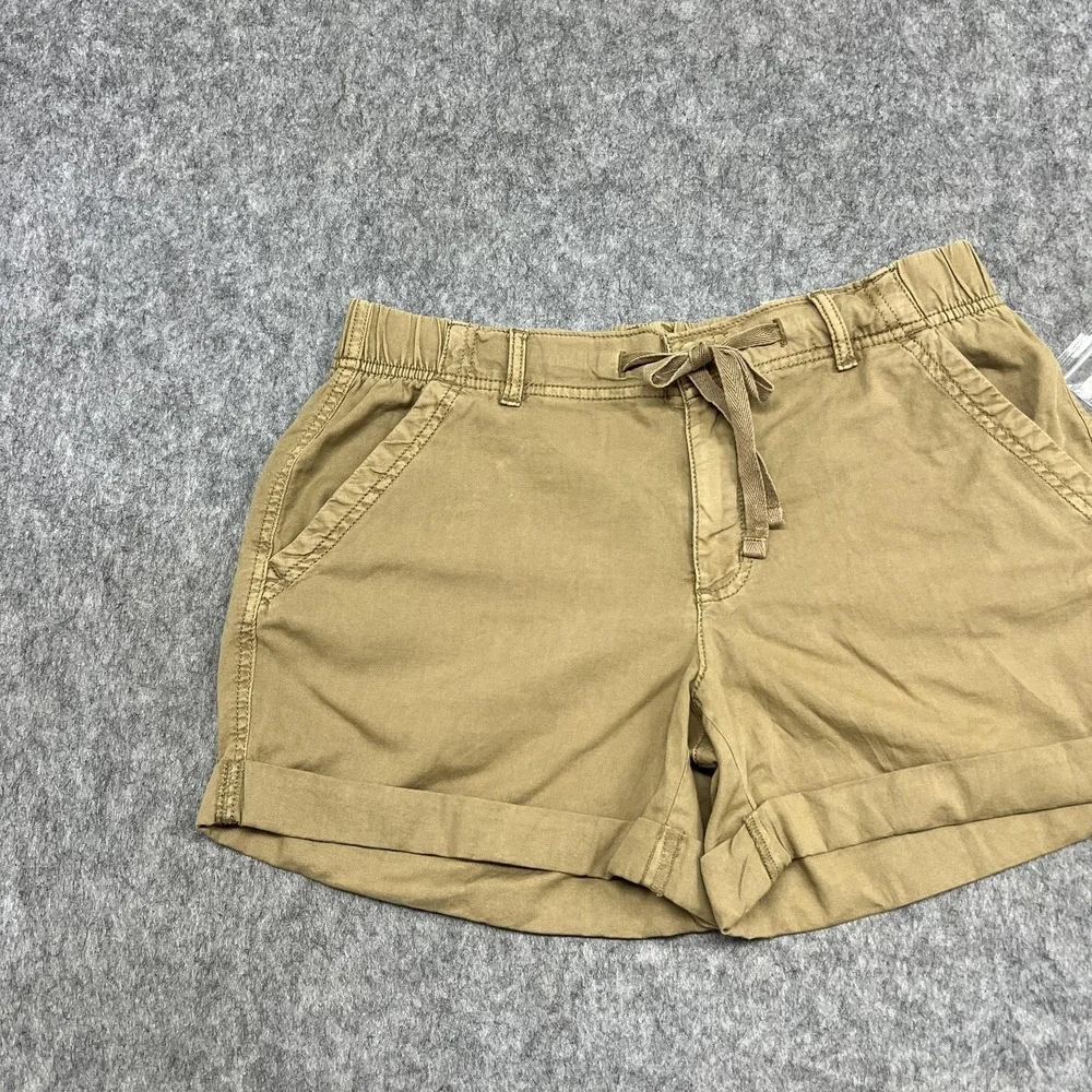 Sonoma Shorts Womens M Beige Utility Drawstring Twill Casual Goods For Life - Picture 4 of 16